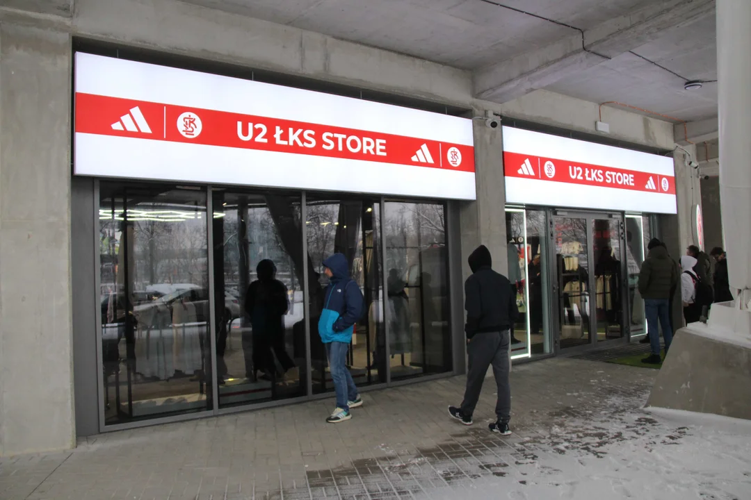 Otwarcie sklepu ŁKS na stadionie Króla w Łodzi