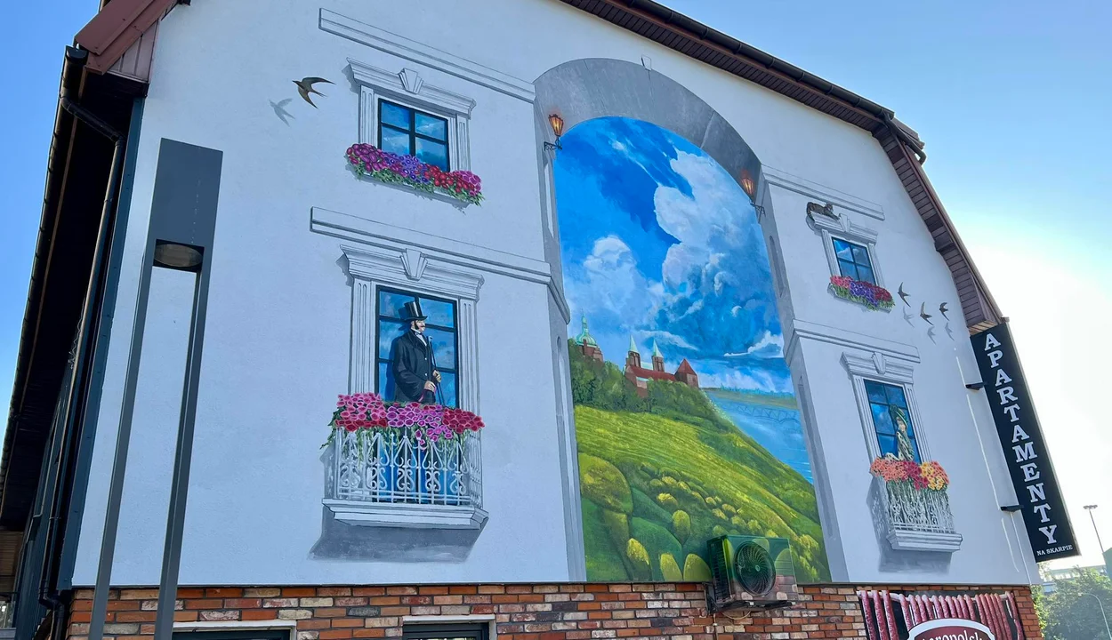 Mural na Skarpie w Płocku