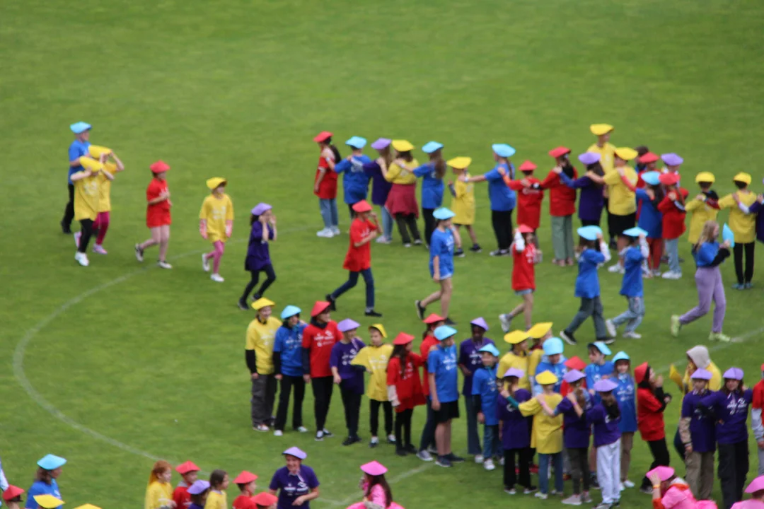 Flash mob na stadionie ŁKS Łódź im. Władysława Króla