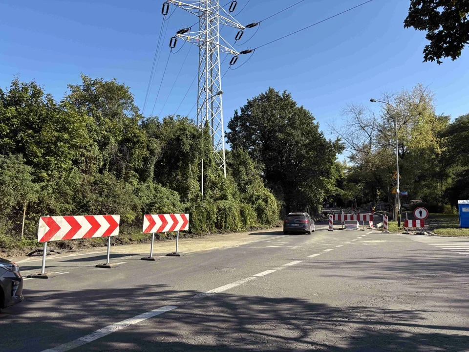 Tymczasowa organizacja ruchu na ul. Pankiewicza w Łodzi