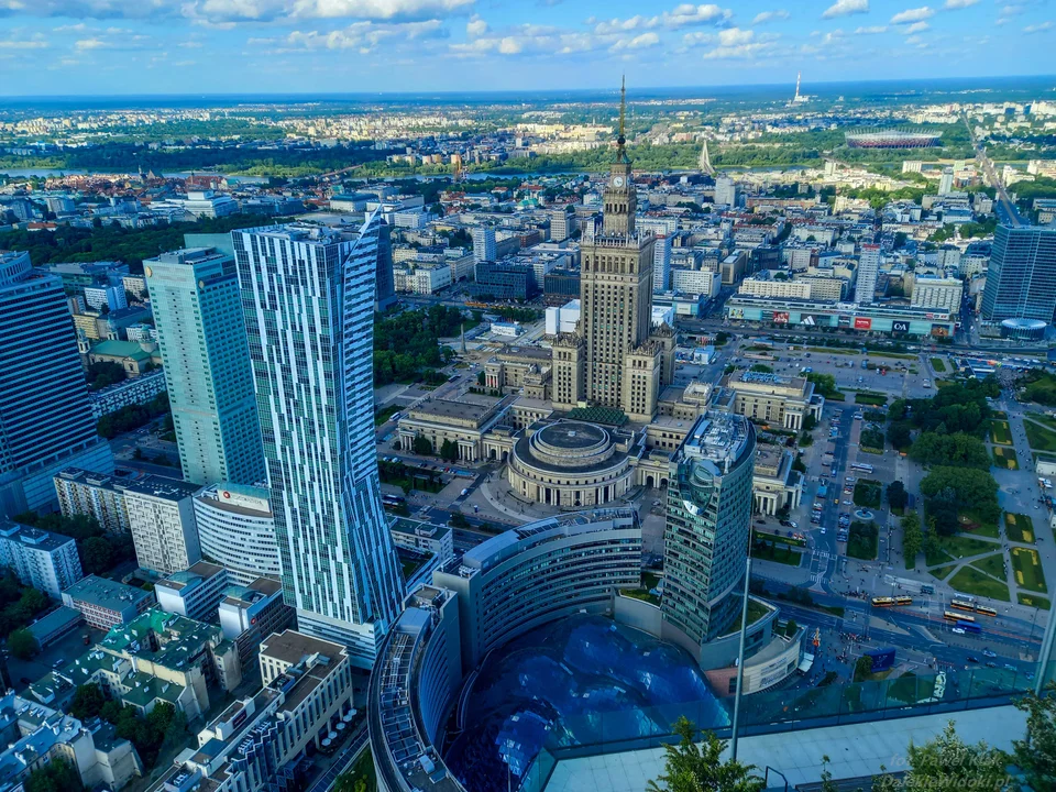 Z najwyższego budynku w UE widać Łódź