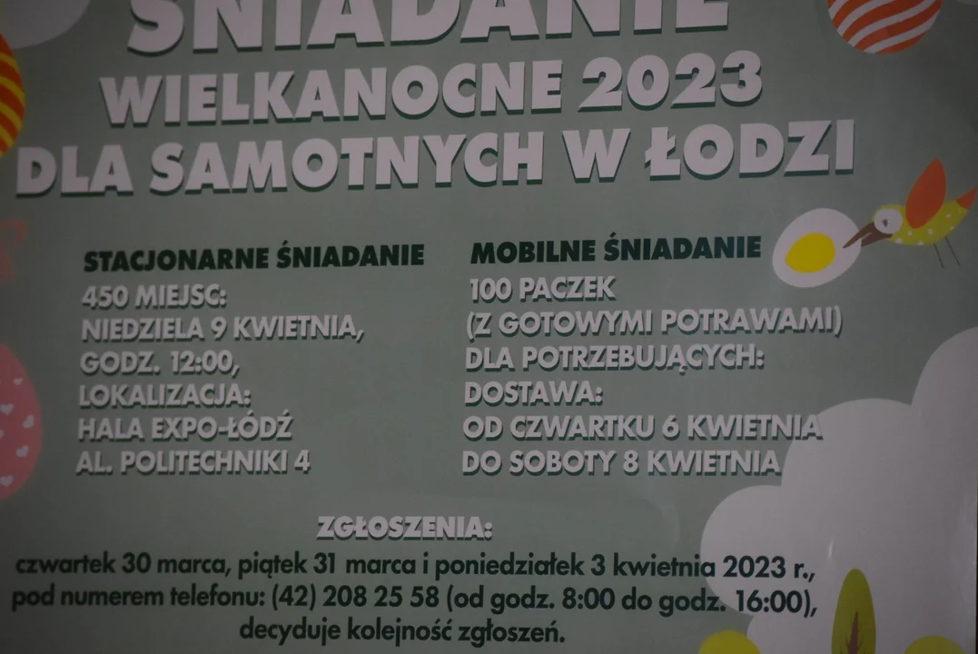 Przygotowania do Miejskiego Wielkanocnego Śniadania dla Samotnych w Łodzi