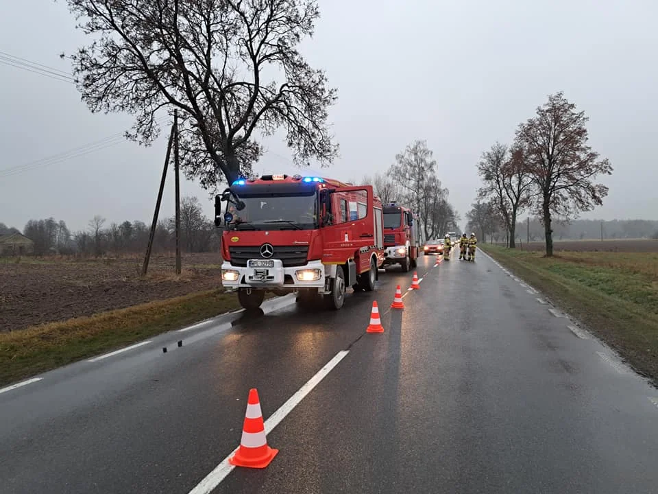Wypadek w gminie Drobin