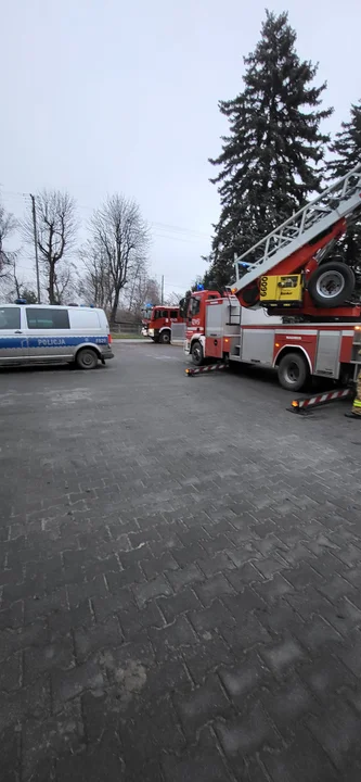 Pożar w Szkole Podstawowej w Pniewie