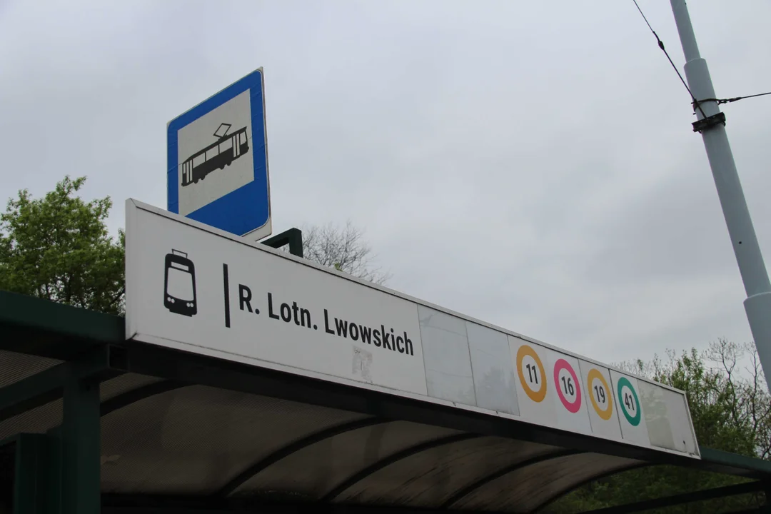 Tramwaje przy Pabianickiej w Łodzi