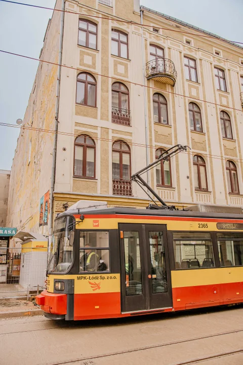 Pierwsze tramwaje na ulicy Legionów w Łodzi