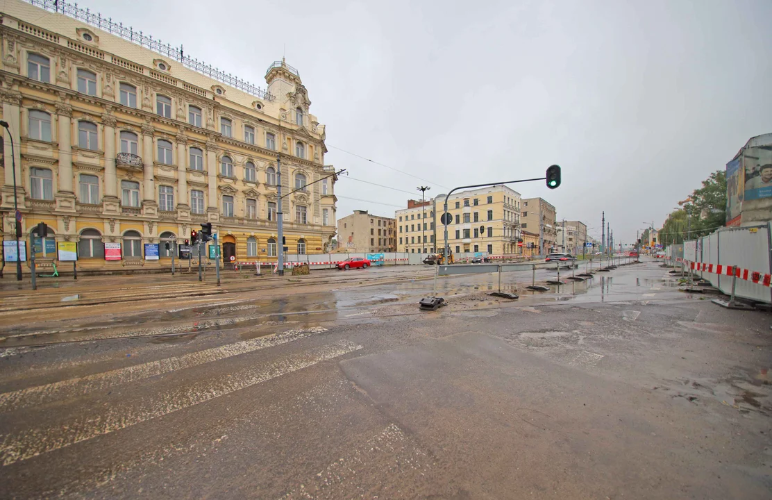 Skrzyżowanie al. Kościuszki i ul. Zielonej do zamknięcia