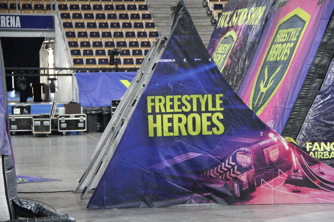 Przygotowania do Freestyle Heros w łódzkiej Atlas Arenie