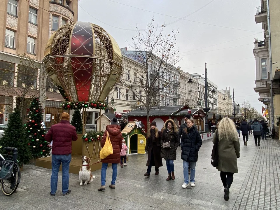 Jarmark Bożonarodzeniowy na Piotrkowskiej w Łodzi