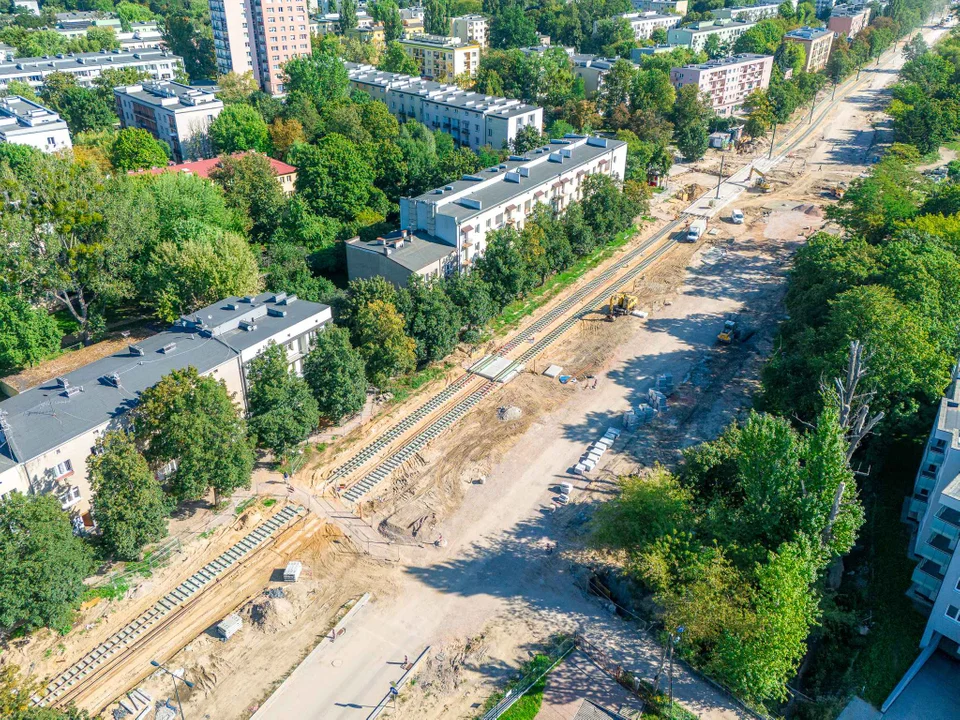 Trwa remont ulicy Wojska Polskiego w Łodzi