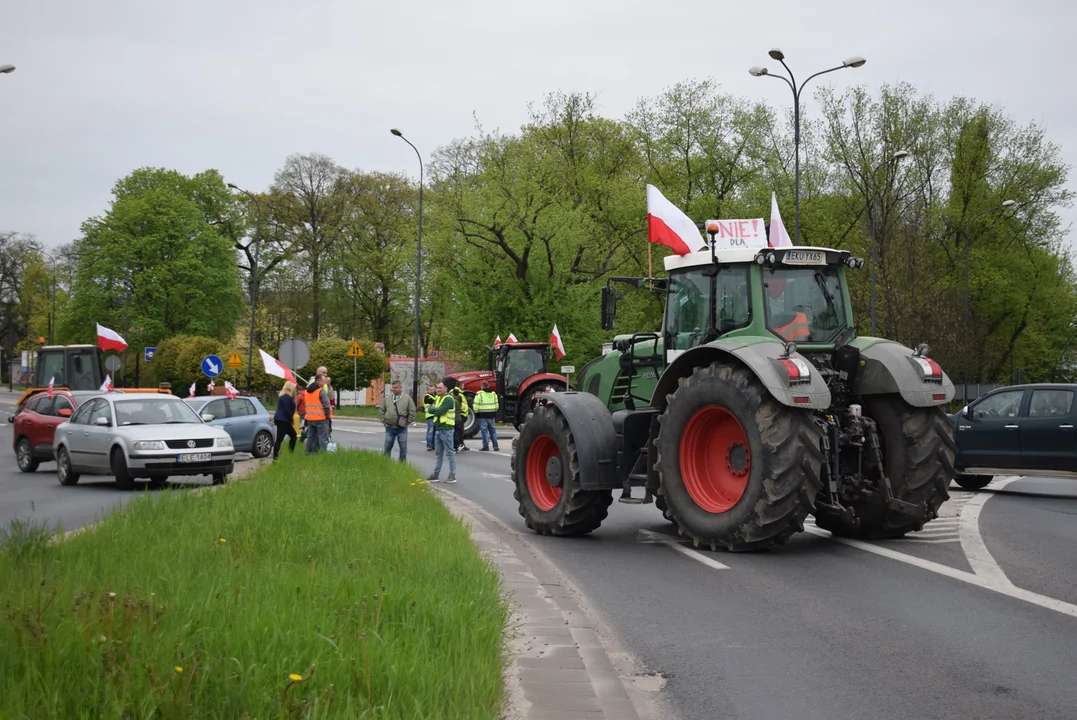 Rolnicy protestują w Zgierzu
