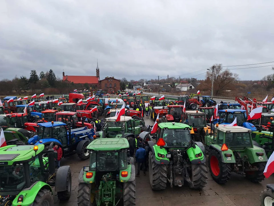 Protest rolników w Łódzkiem