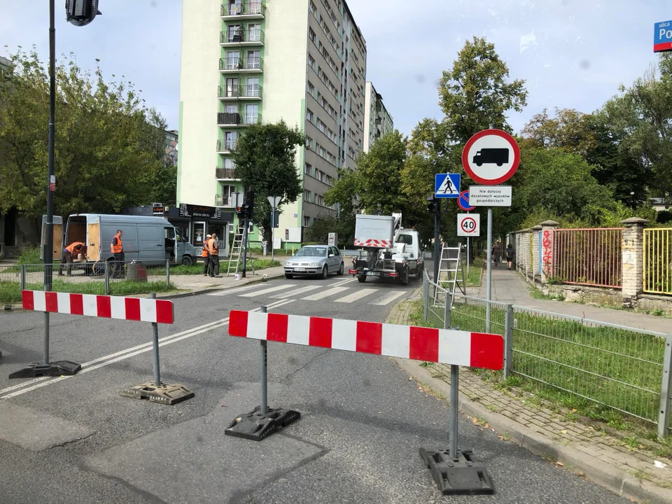 Remont sygnalizacji świetlnej przy skrzyżowaniu Pomorskiej z Tamka