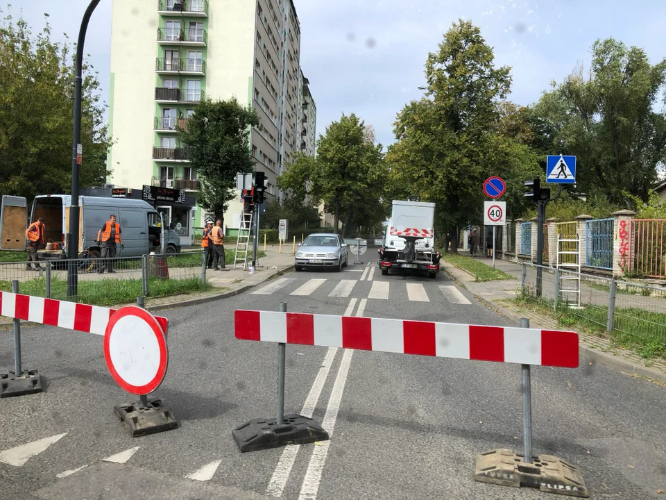 Remont sygnalizacji świetlnej przy skrzyżowaniu Pomorskiej z Tamka