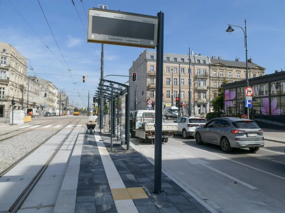 Koniec budowy podwójnych przystanków tramwajowych przy Zachodniej