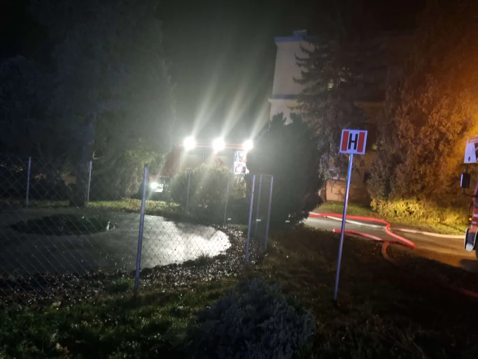 Pożar w szpitalu na Okólnej w Łodzi