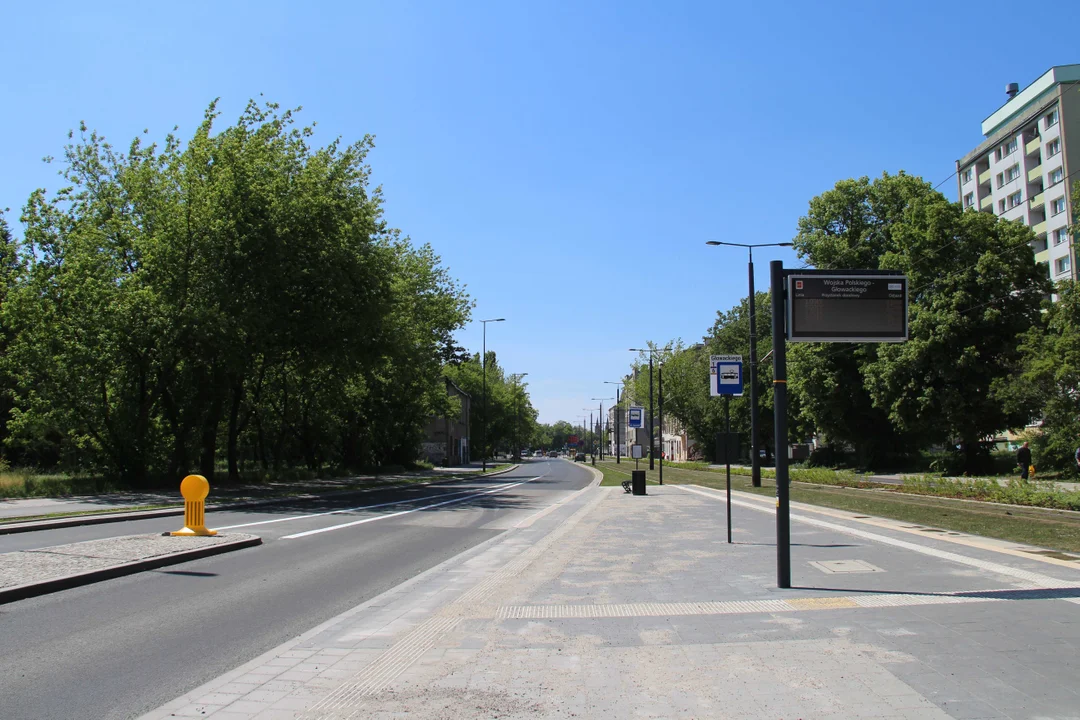 Koniec przebudowy ulicy Wojska Polskiego w Łodzi