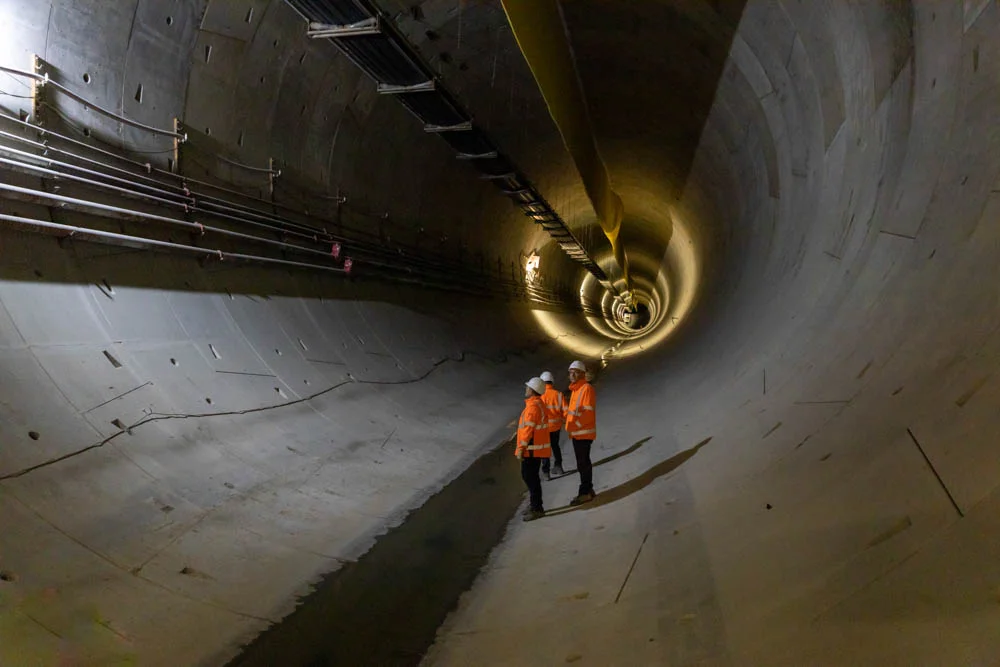 Budowa tunelu kolejowego w Łodzi - przystanek kolejowy Łódź Polesie, 18 maj 2023 r.