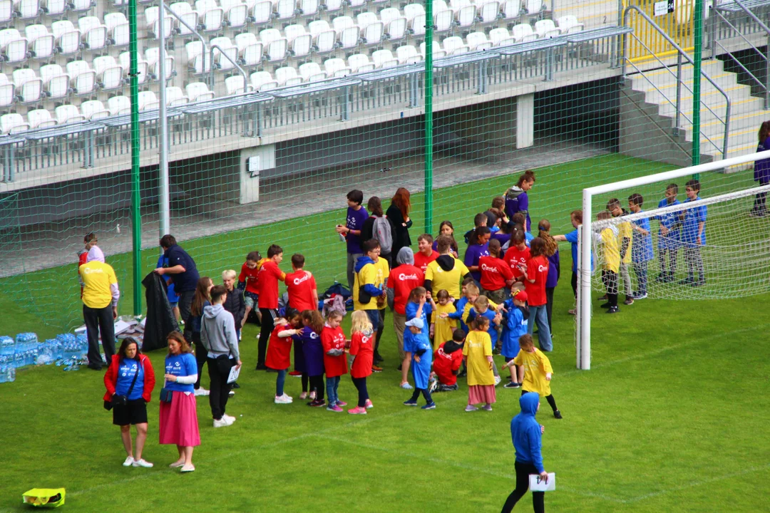 Flash mob na stadionie ŁKS Łódź im. Władysława Króla