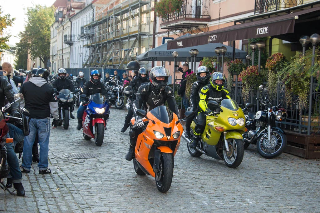 Motocykliści w Płocku