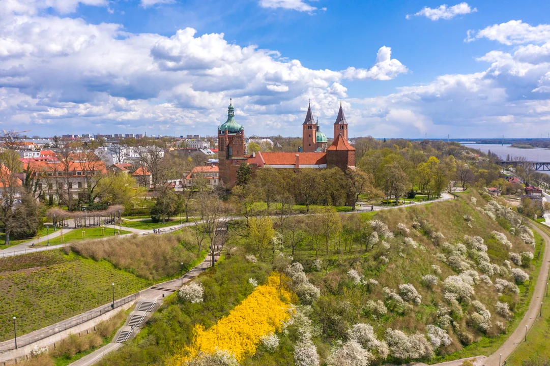 Wiosna w Płocku z drona