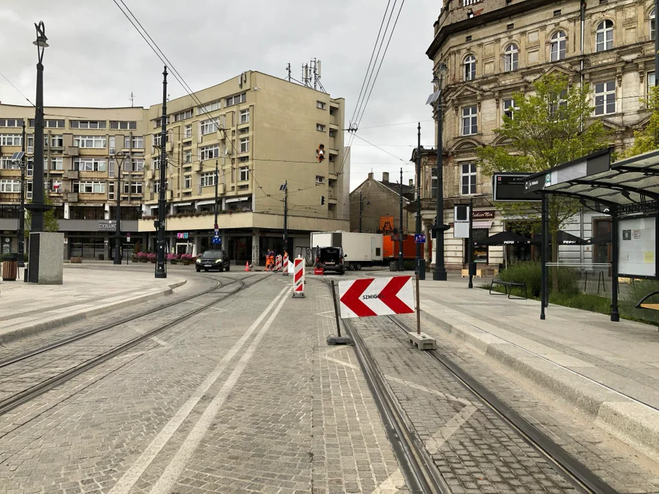 Utrudnienia dla podróżnych MPK Łódź. Rozpoczęły się prace przy placu Wolności, tramwaje kursują objazdem - Zdjęcie główne