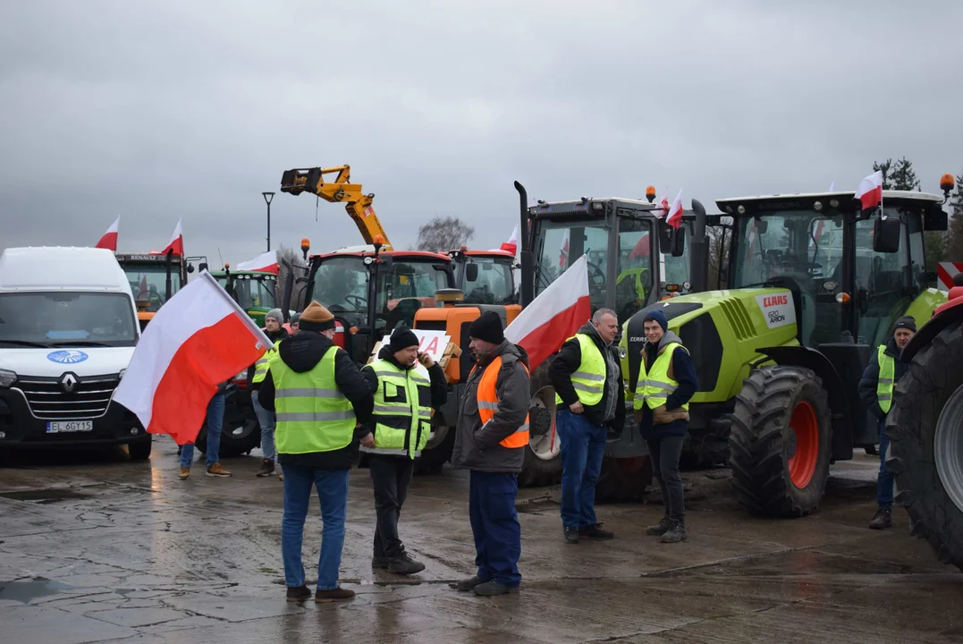 Protest rolników w Łódzkiem