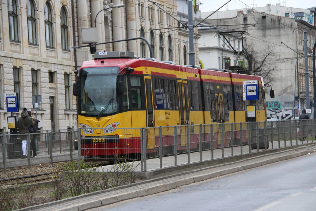 Budowa przystanku kolejowego Łódź Śródmieście - stan na 18.03.2024 r.