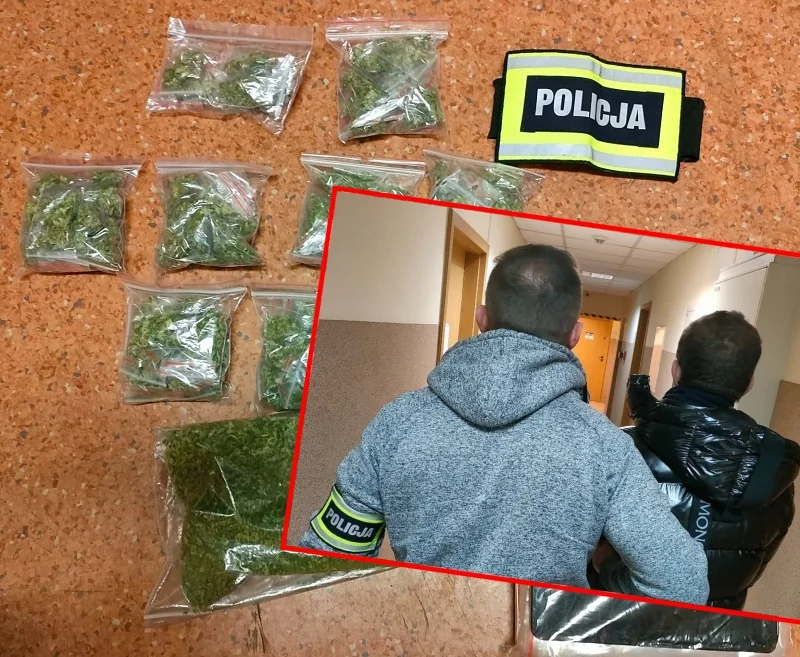 Handlarz narkotyków zatrzymany w Kutnie. Grozi mu 10 lat więzienia [FOTO] - Zdjęcie główne
