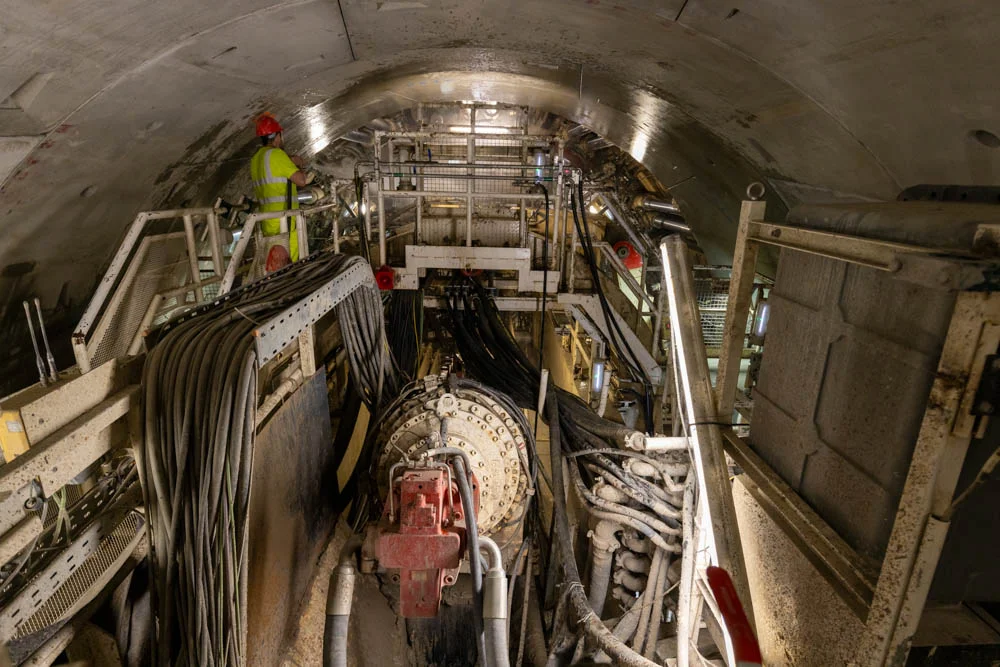 Budowa tunelu kolejowego w Łodzi