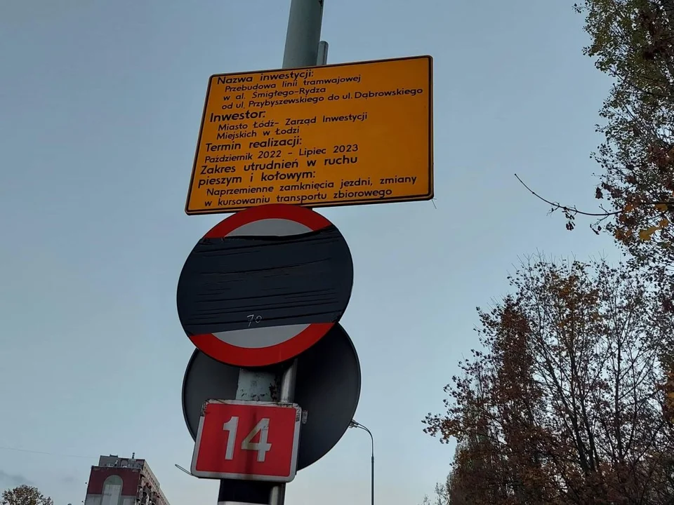 Remontowany odcinek alei między Dąbrowskiego-Przybyszewskiego