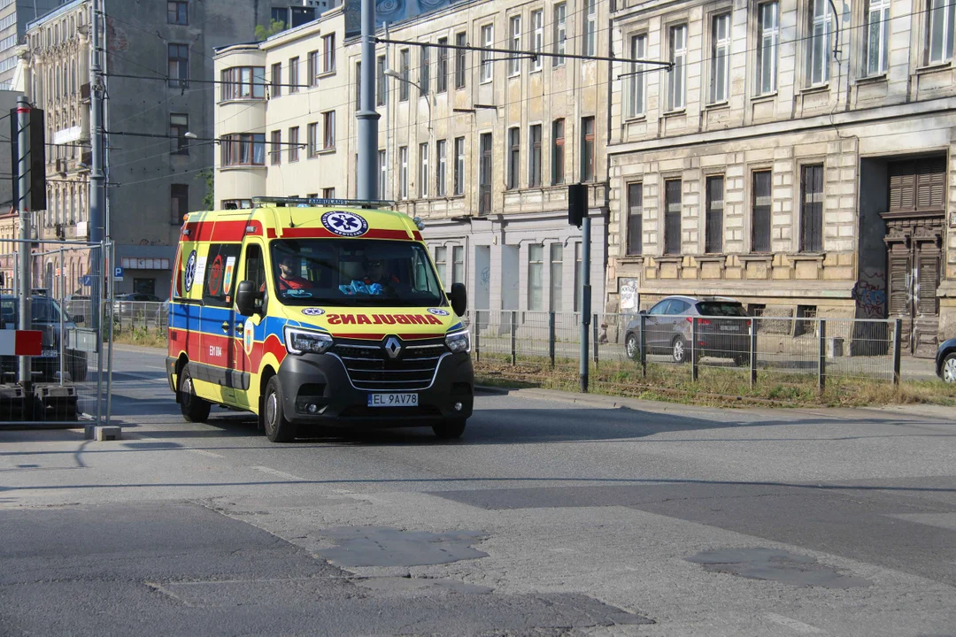 Kolizja samochodu z motocyklem na Zachodniej