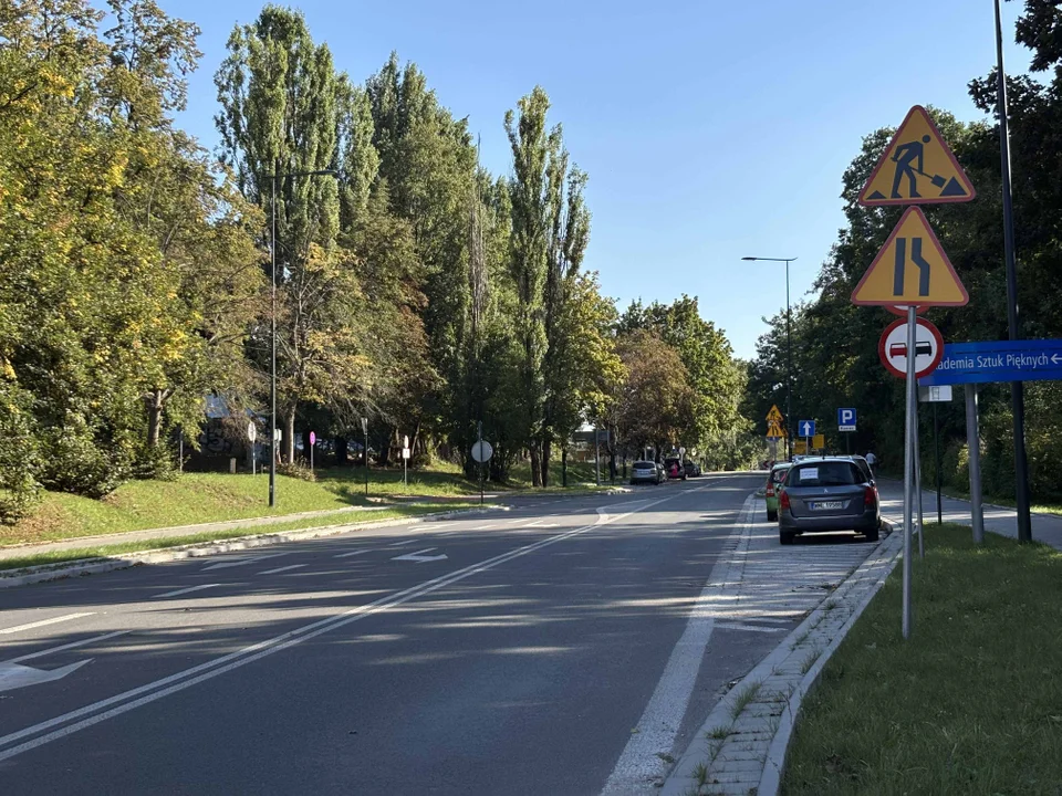 Tymczasowa organizacja ruchu na ul. Pankiewicza w Łodzi