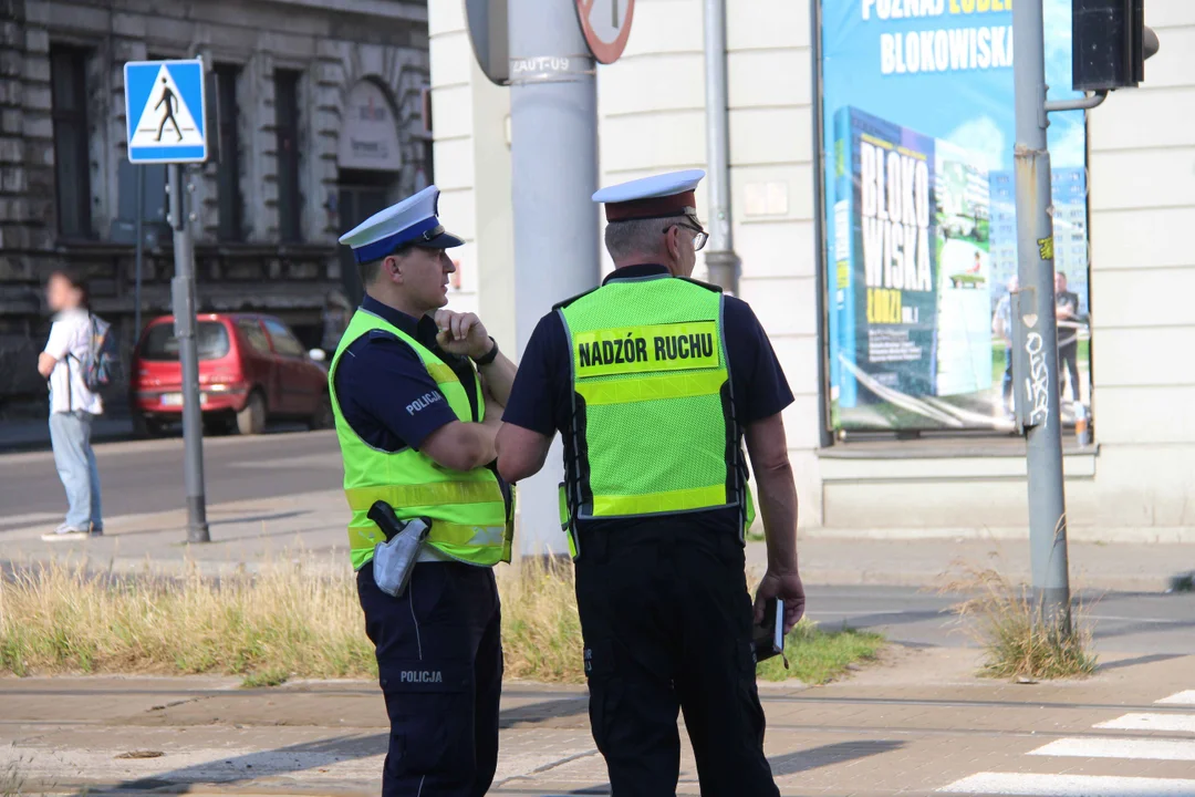 Kolizja samochodu z motocyklem na Zachodniej