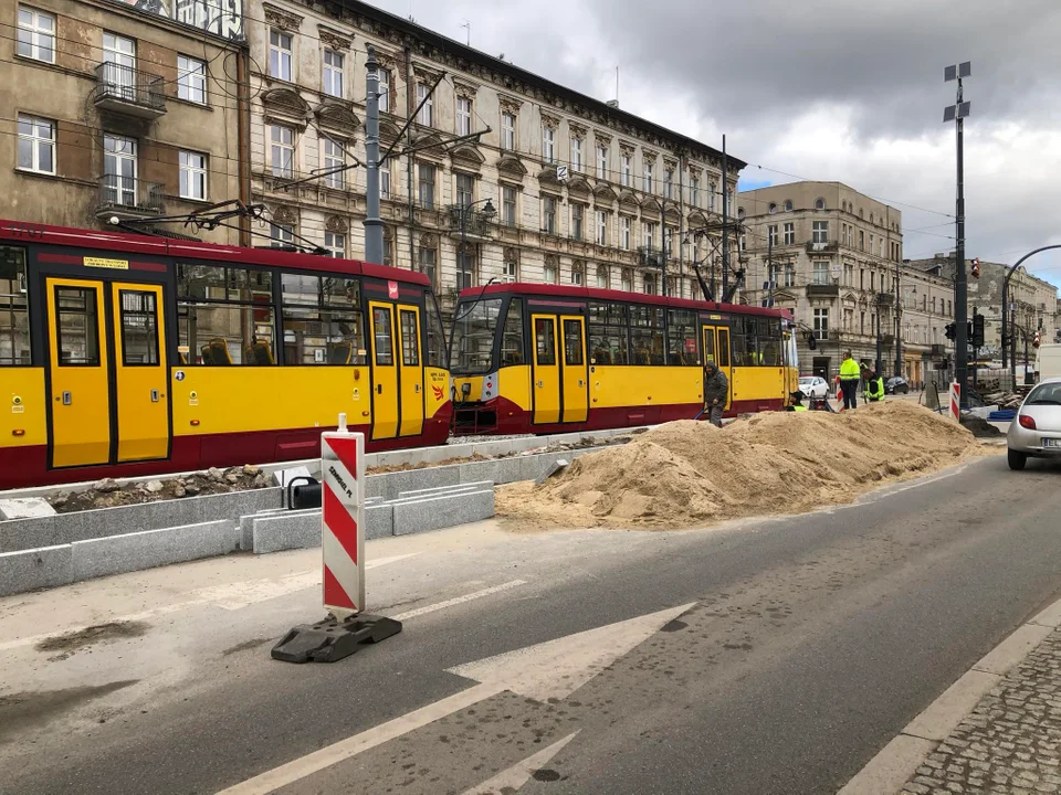 Budowa podwójnych przystanków tramwajowych na Zachodniej w Łodzi