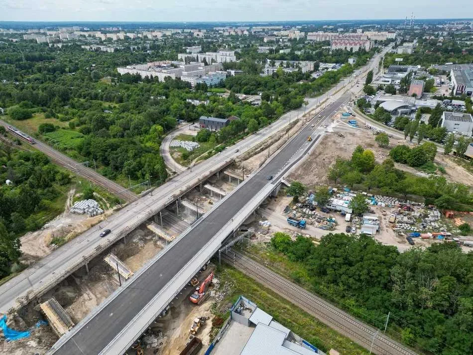 Jeden z trzech wiaduktów na Przybyszewskiego gotowy