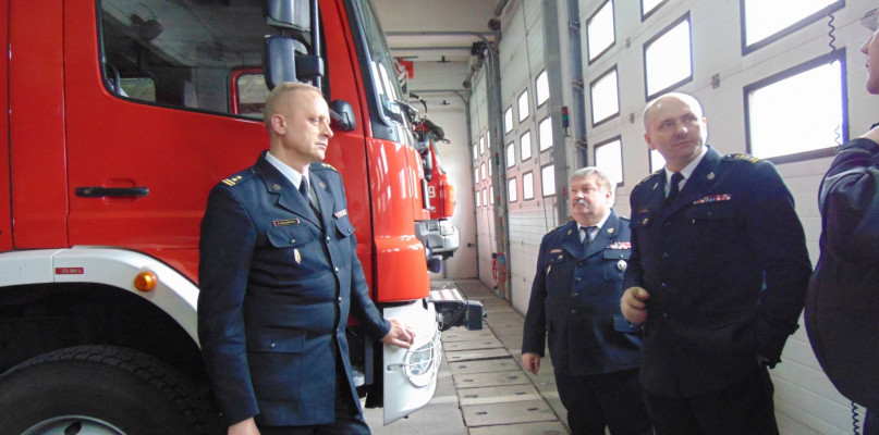 Mazowiecki Komendant Wojewódzki PSP wizytował gostynińskich strażaków - Zdjęcie główne