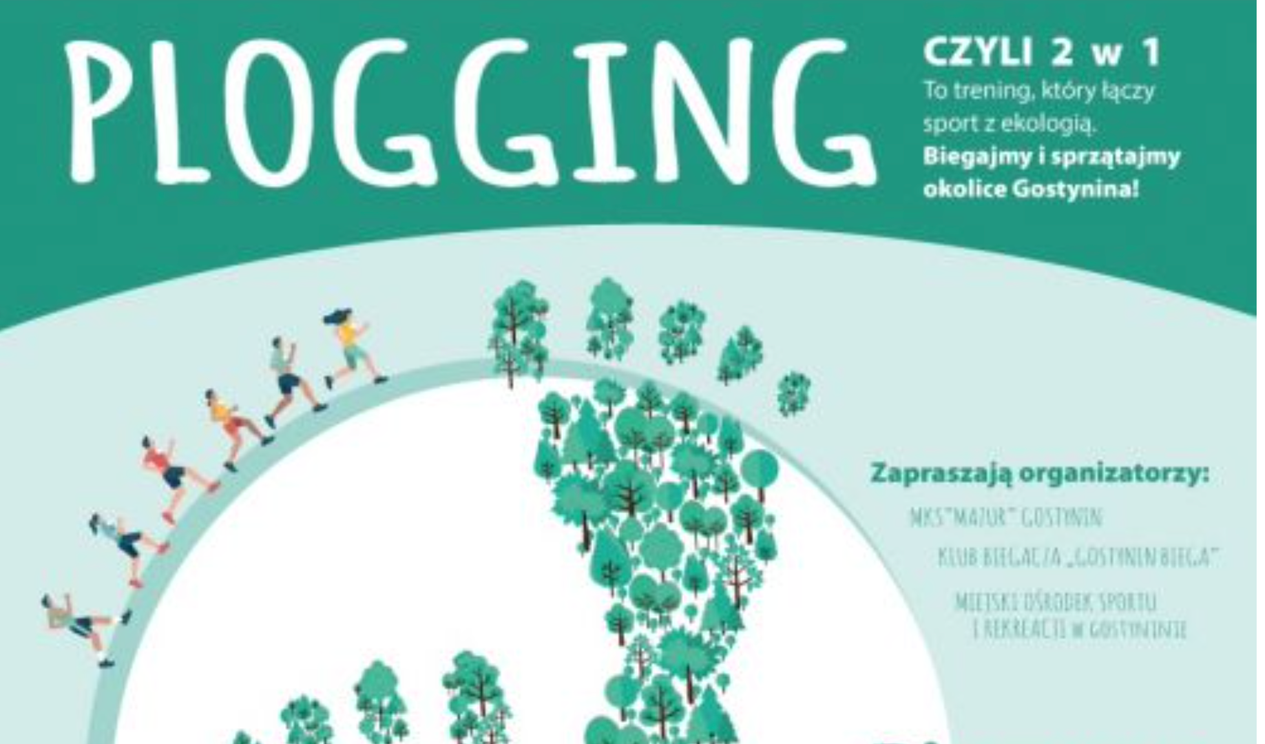 Plogging, czyli biegniemy i sprzątamy okolice Gostynina - Zdjęcie główne