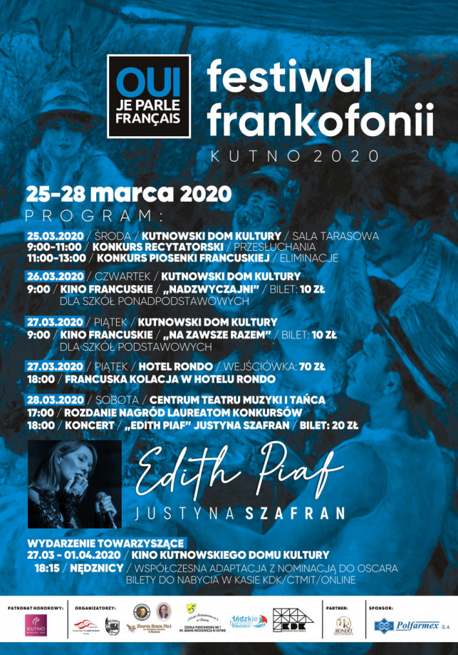 Festiwal Frankofonii: Koncert Justyna Szafran - Edith Piaf - Zdjęcie główne