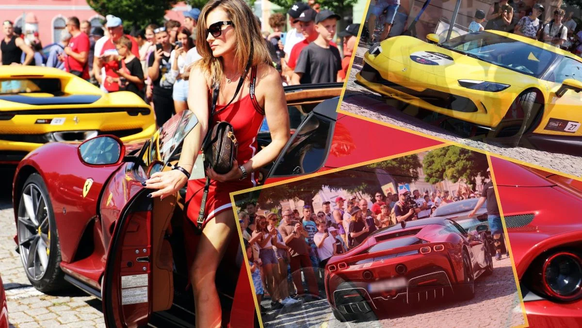 Wielkie motoryzacyjne show w centrum miasta! Zachwycające Ferrari przyciągnęły tłumy [ZDJĘCIA] - Zdjęcie główne