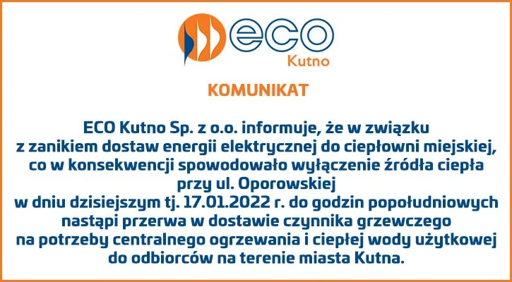 Komunikat ECO Kutno - Zdjęcie główne