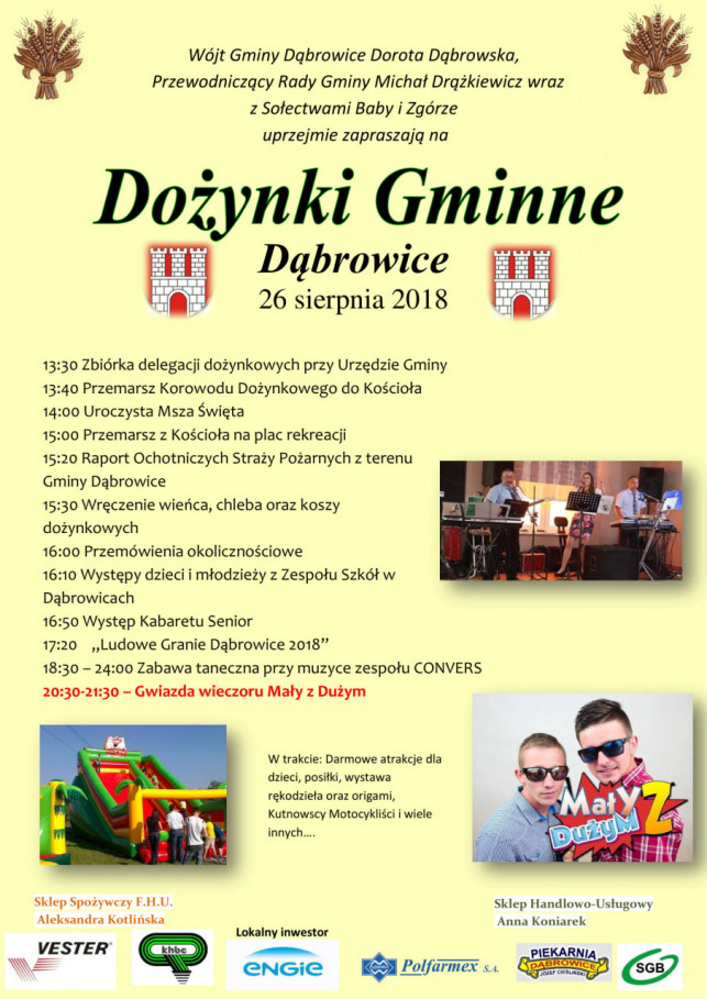 Dożynki w gminie Dąbrowice - Zdjęcie główne