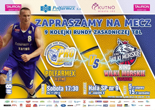 Przedsprzedaż biletów na mecz Polfarmex Kutno - Wilki Morskie Szczecin - Zdjęcie główne