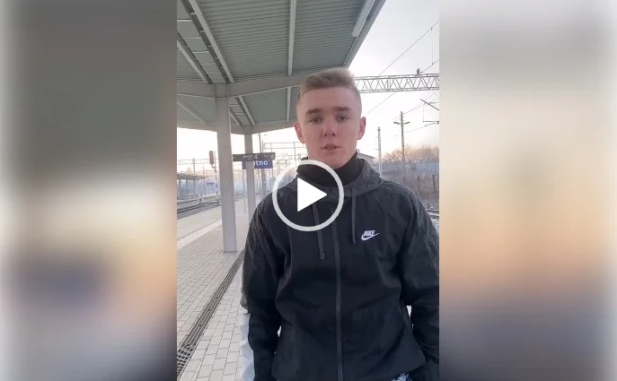 Ukrainiec apeluje do swoich rodaków. Nagranie z kutnowskiego dworca szybko obiega internet [WIDEO] - Zdjęcie główne