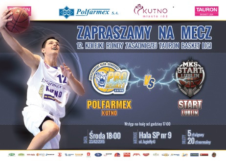 Sprzedaż biletów na mecz Polfarmex Kutno – Start Lublin  - Zdjęcie główne
