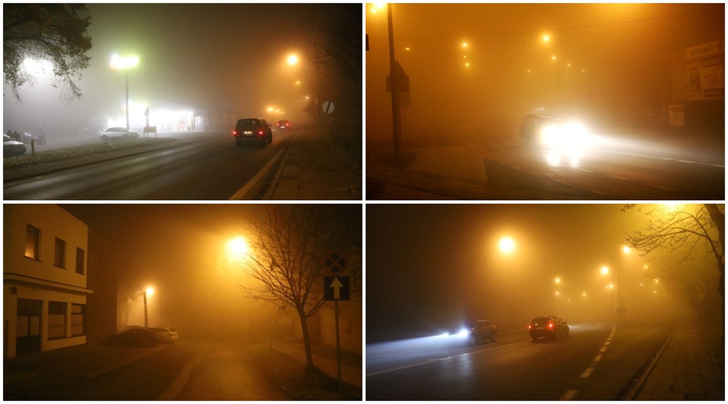 Uważajcie na drogach! Gęsta mgła nad Kutnem i powiatem znacznie ogranicza widoczność [ZDJĘCIA] - Zdjęcie główne