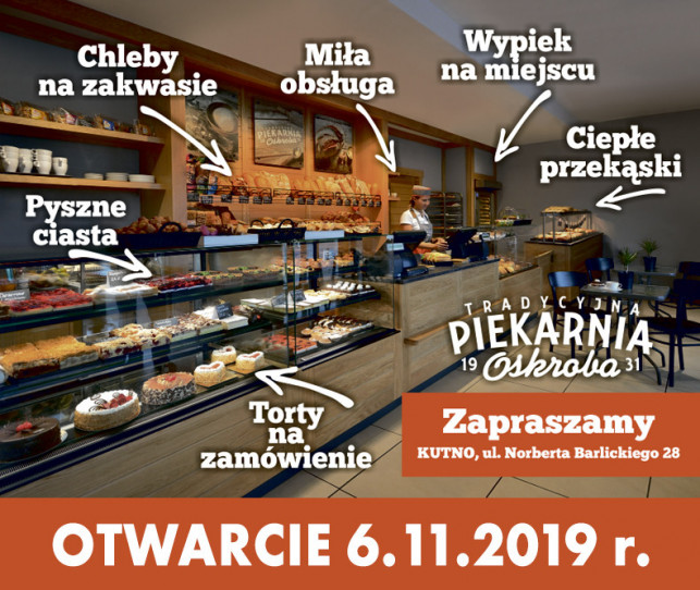 Otwarcie nowej piekarni "Oskroba" w Kutnie - Zdjęcie główne