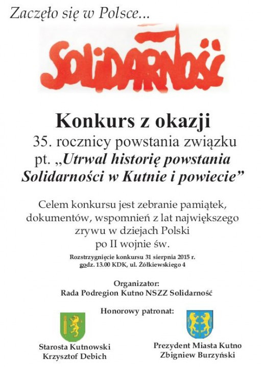 Zaczęło się w Polsce.... 35 - lecie Solidarności  - Zdjęcie główne