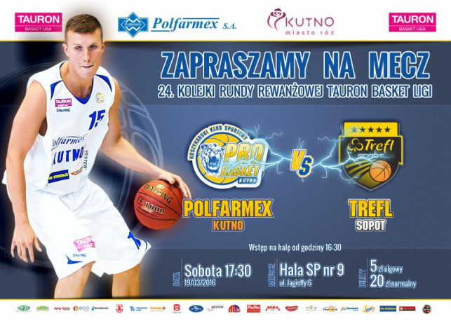 Sprzedaż biletów na mecz Polfarmex Kutno-Trefl Sopot - Zdjęcie główne