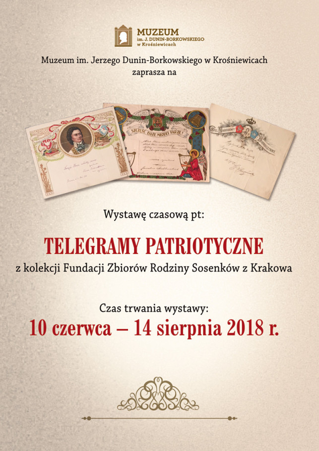 Telegramy patriotyczne Marka Sosenko w krośniewickim muzeum - Zdjęcie główne